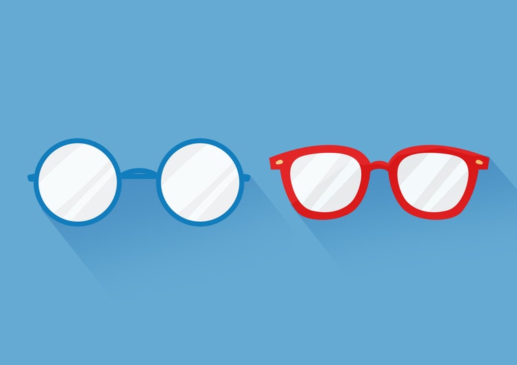 2 pairs of glasses