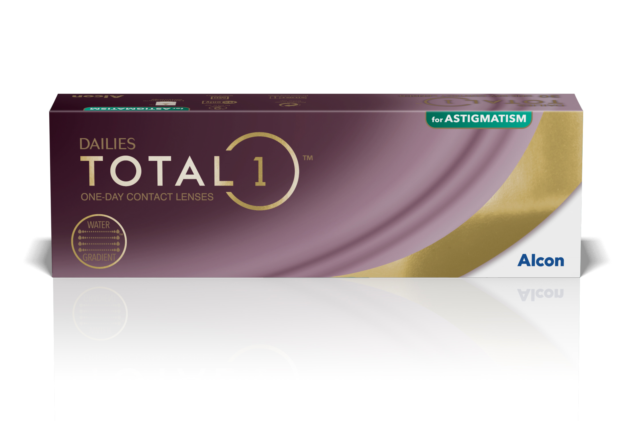 DAILIES TOTAL 1 for Astigmatism 30 Pack large view angle 0