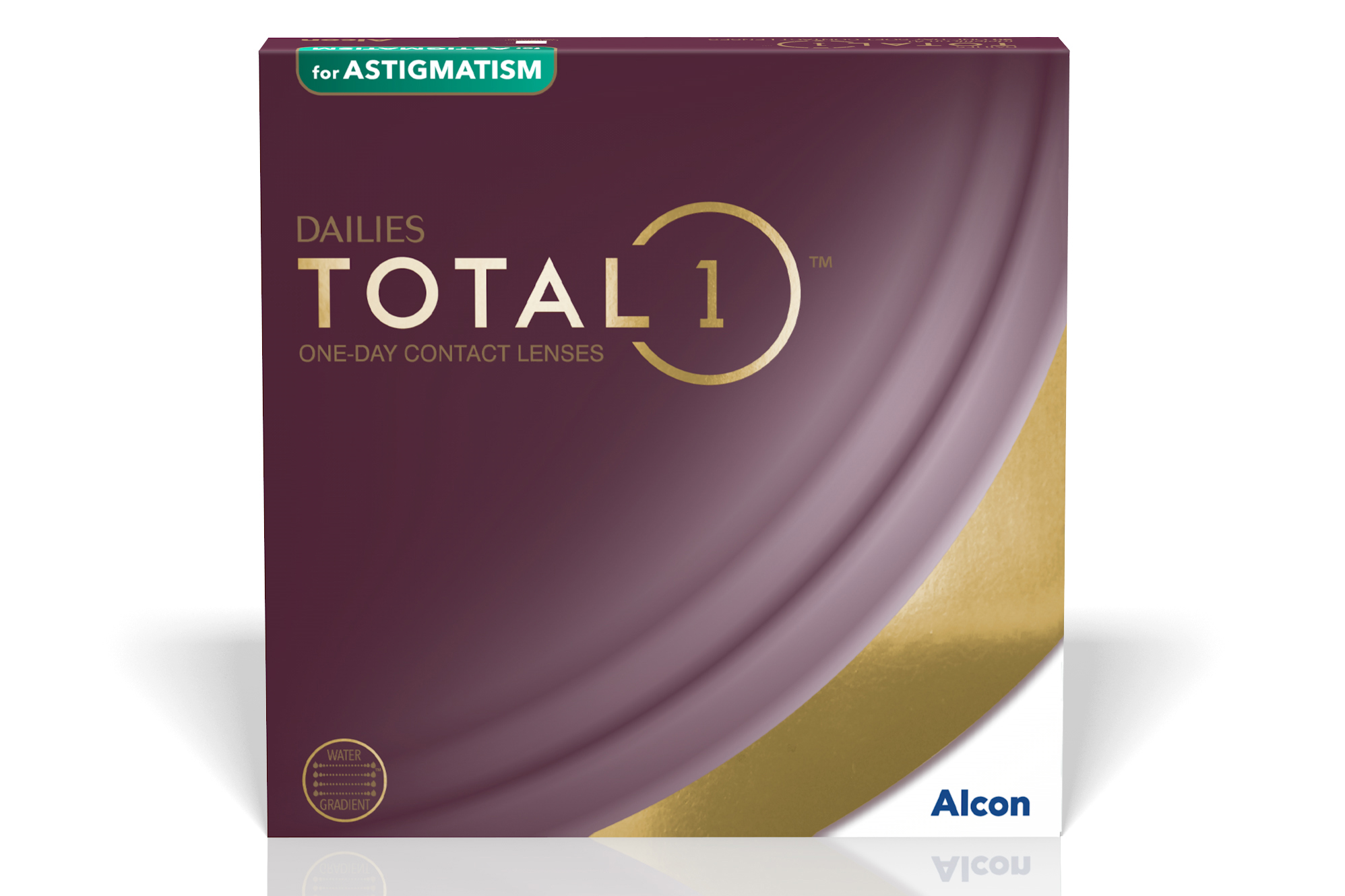 DAILIES TOTAL 1 for Astigmatism 90 Pack large view angle 0