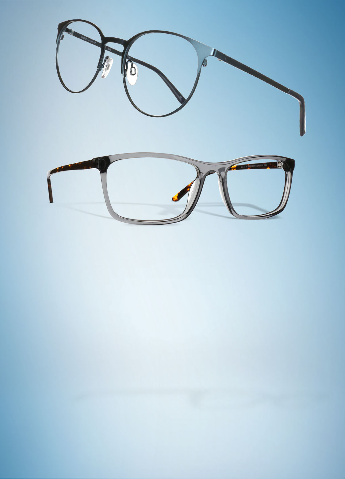 2 pairs of prescription eyeglasses