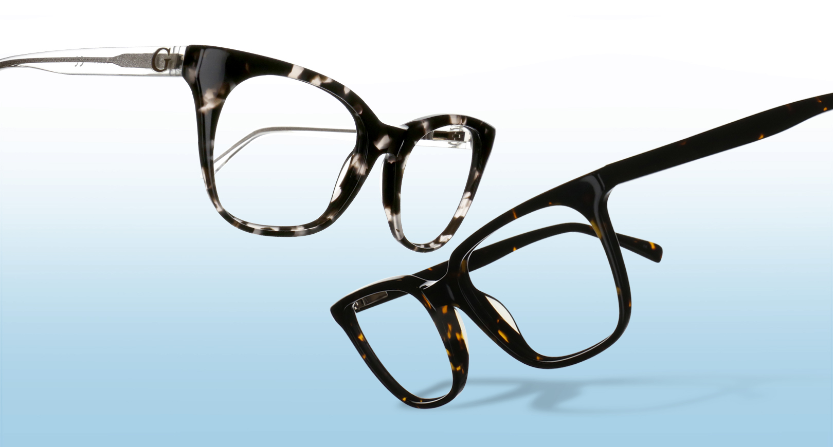 2 pairs of eyeglasses for women