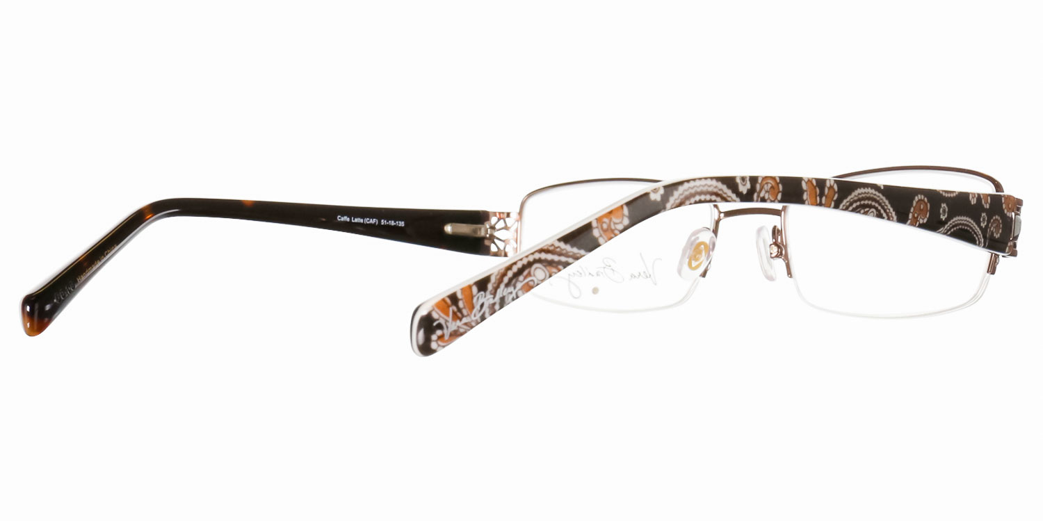 Vera Bradley VB-3030 Camellia Half Rim Eyeglasses Frame w/ Flexhinge and Case Vera Bradley VB3030 Camellia Eyeglasses 51-18-135 Floral  main image 4