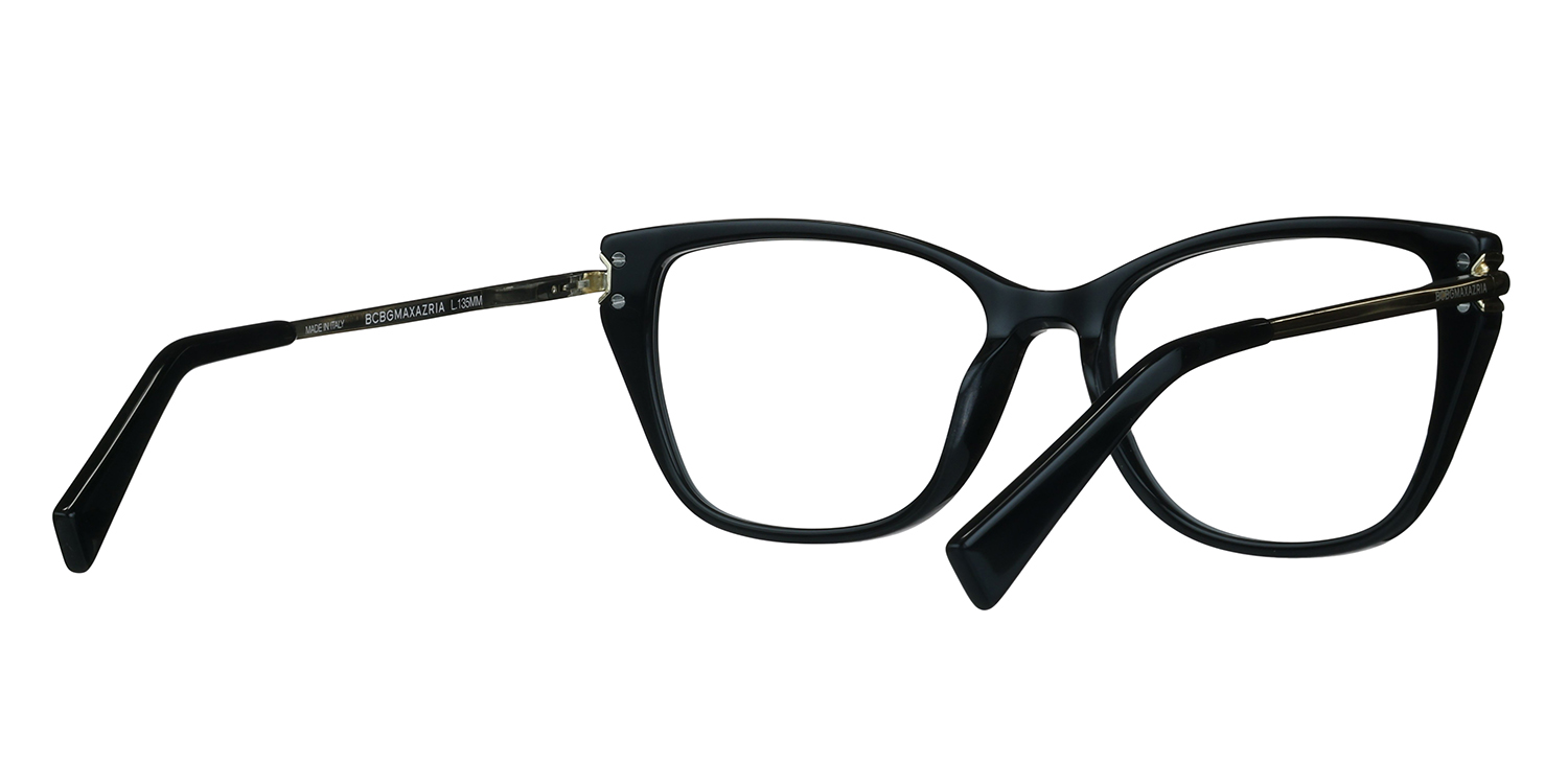 BCBGMAXAZRIA Serissa Black Wine Multi Acetate Cat Eye Eyeglasses 53 17 140 21229 AVELINE Eyeglasses - BCBG Max Azria Authorized Retailer  main image 4