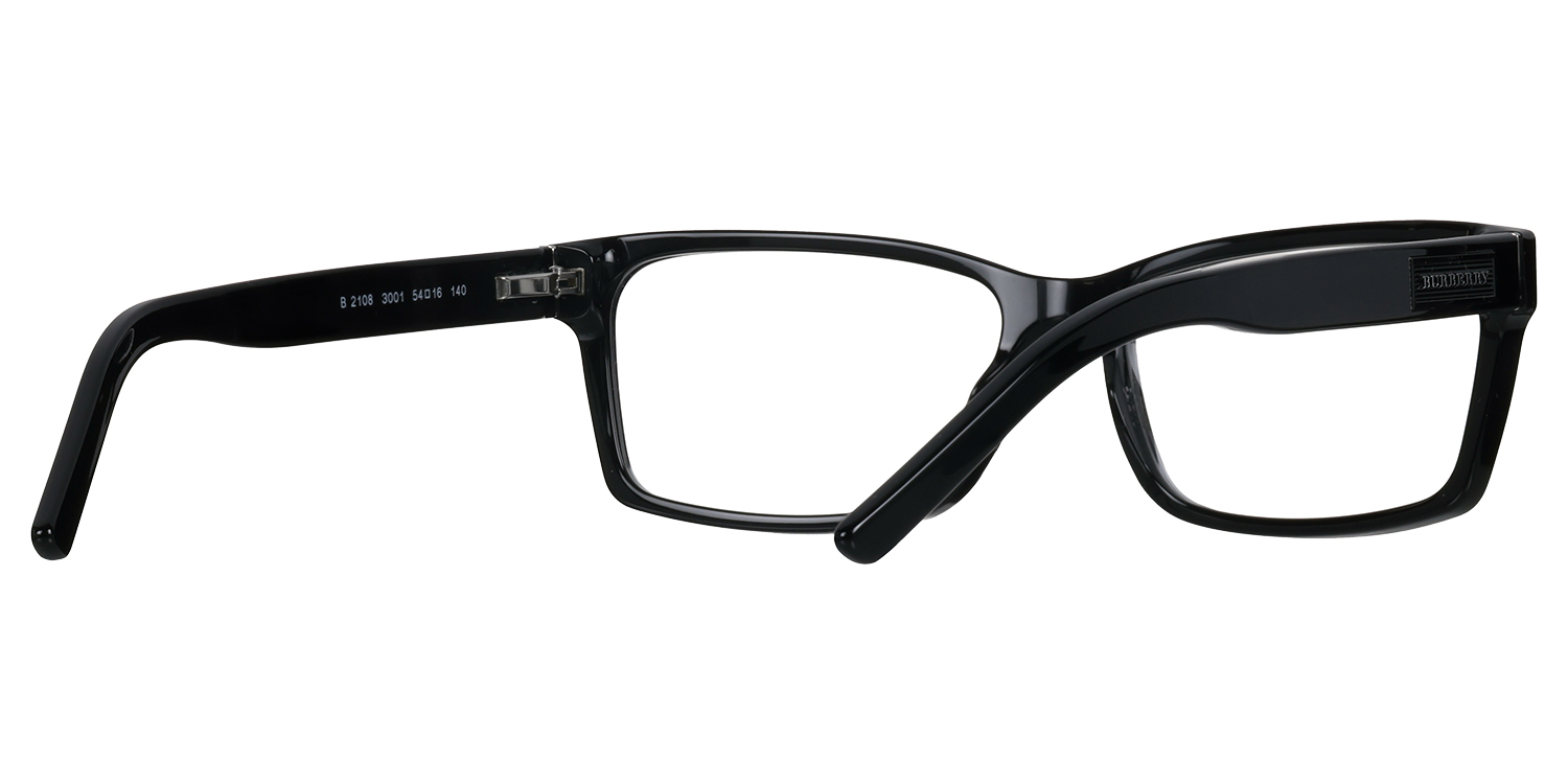 Burberry Classic Black Rectangular Eyeglasses Burberry BE2424D Rectangular Eyeglasses For Men main image 2