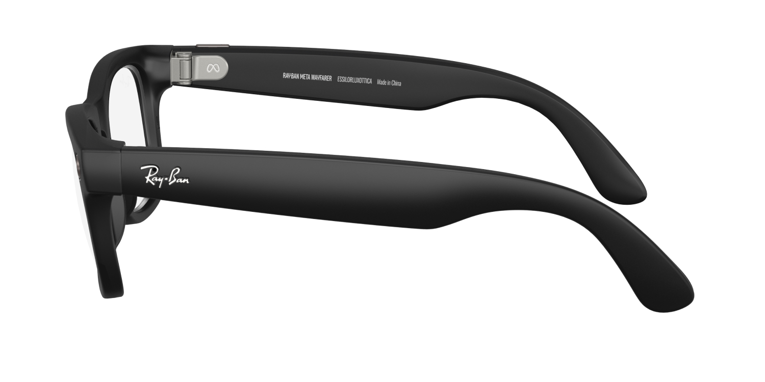 Ray-Ban® Meta Wayfarer Gen 2 Matte Black Shiny Blue
